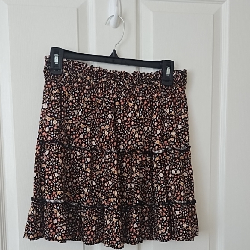 Wallflower Floral Print Women's Skirt Large